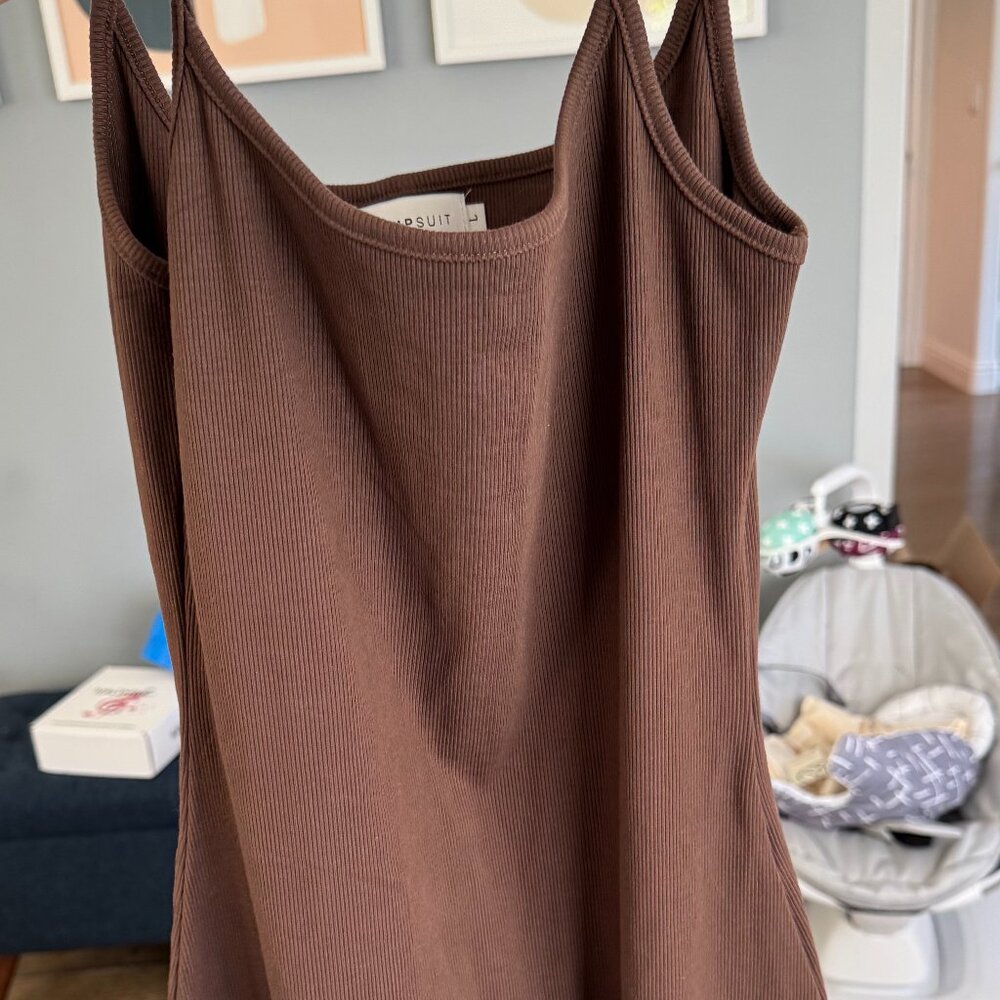 Bumpsuit Rib Maternity Unitard - Picture 2 of 4
